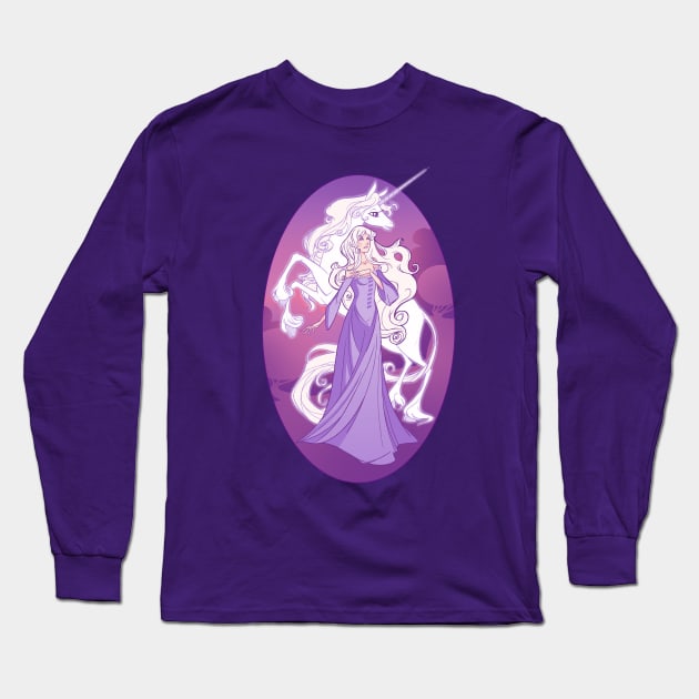 Unicorn or Woman Long Sleeve T-Shirt by capnflynn